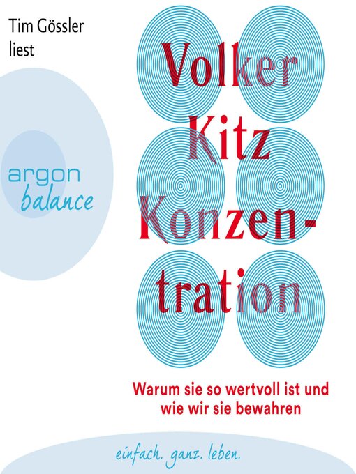 Cover image for Konzentration